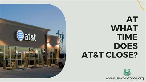 AT&T is a popular mobile telephone service provider. . What time do the att store close